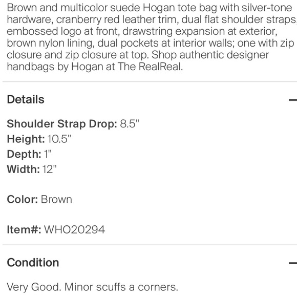 Hogan Suede Patchwork Tote - Picture 11 of 11